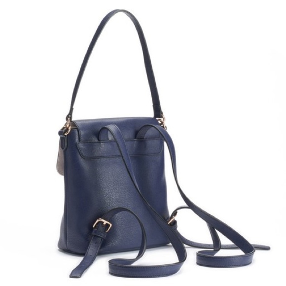 LC Lauren Conrad Saddle Tan Convertible Backpack - Picture 4 of 6